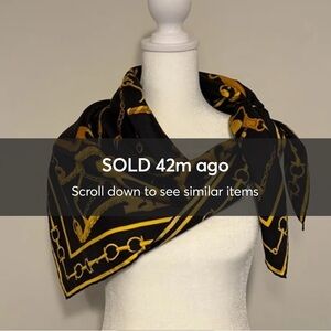 [SOLD] Authentic GUCCI Silk Horse Bit & Bridle Scarf